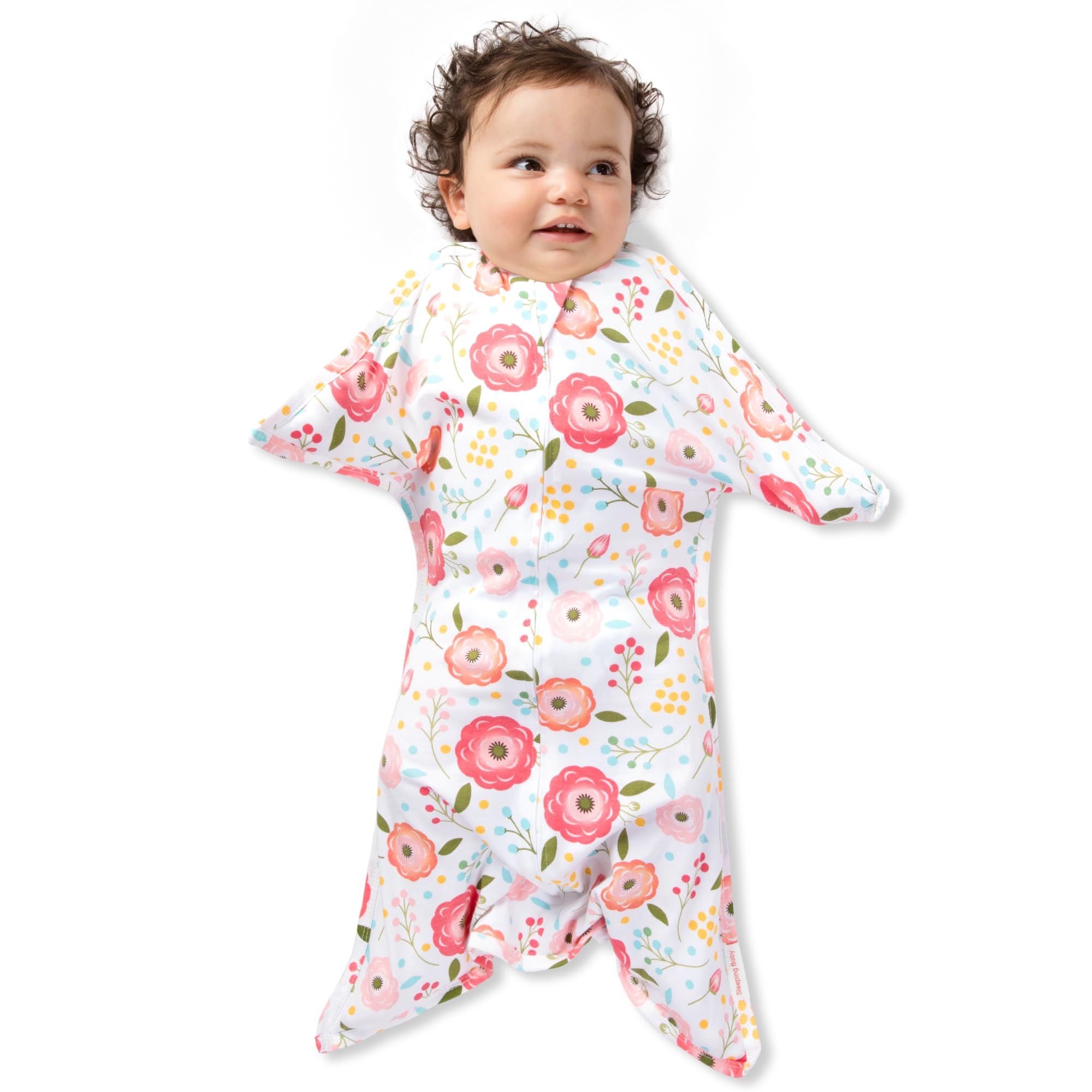SleepingBaby Zipadee-Zip starfish design safely cocooning baby for soothing rest