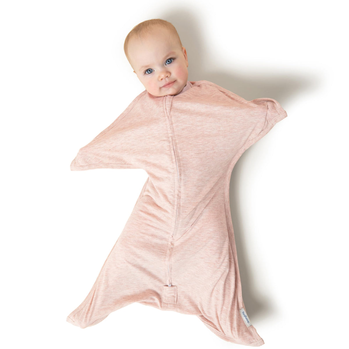 SleepingBaby Zipadee-Zip swaddle starfish design provides womb-like security
