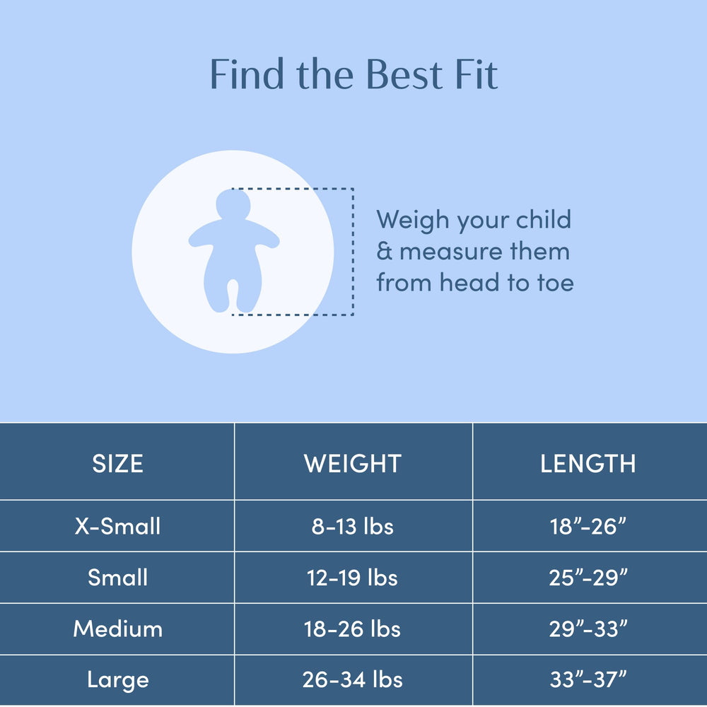SleepingBaby Zipadee-Zip transition swaddle lays softly against baby skin.