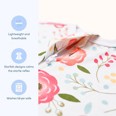 SleepingBaby Zipadee-Zip wearable blanket allows movement safely.