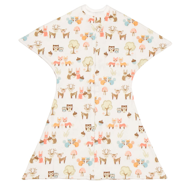 SleepingBaby Zipadee-Zip Woodlands front view for secure sleep transitions.