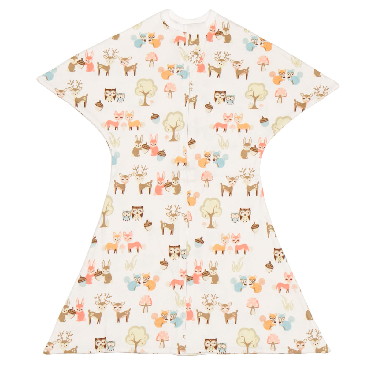 SleepingBaby Zipadee-Zip Woodlands front view for secure sleep transitions.