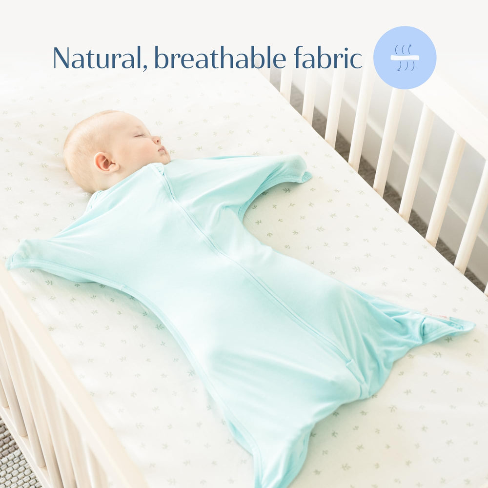 SleepingBaby zip guards ensure safe, smooth diaper changes.