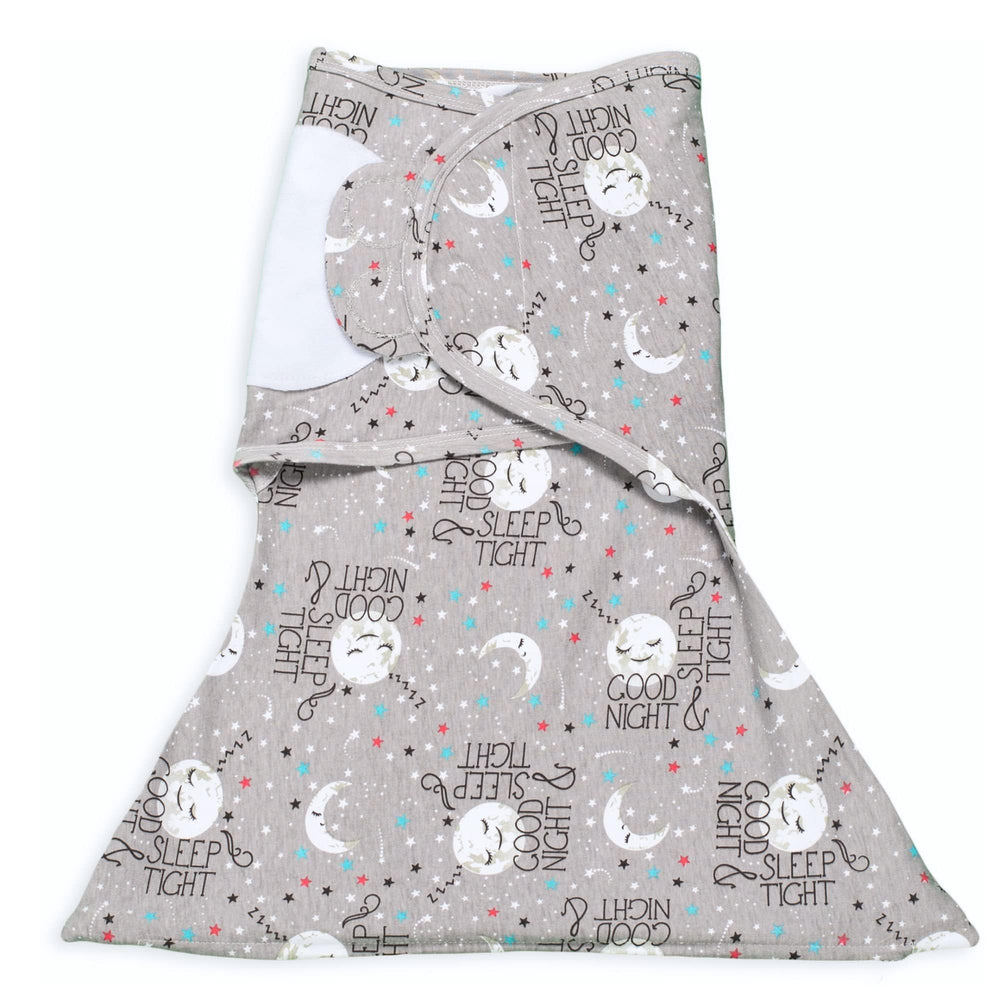 SleepingBaby Zippy Swaddle with bottom zip makes diaper changes easier.