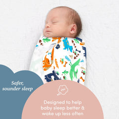 SleepingBaby Zippy Swaddle bottom zipper—quick diaper changes without unswaddling