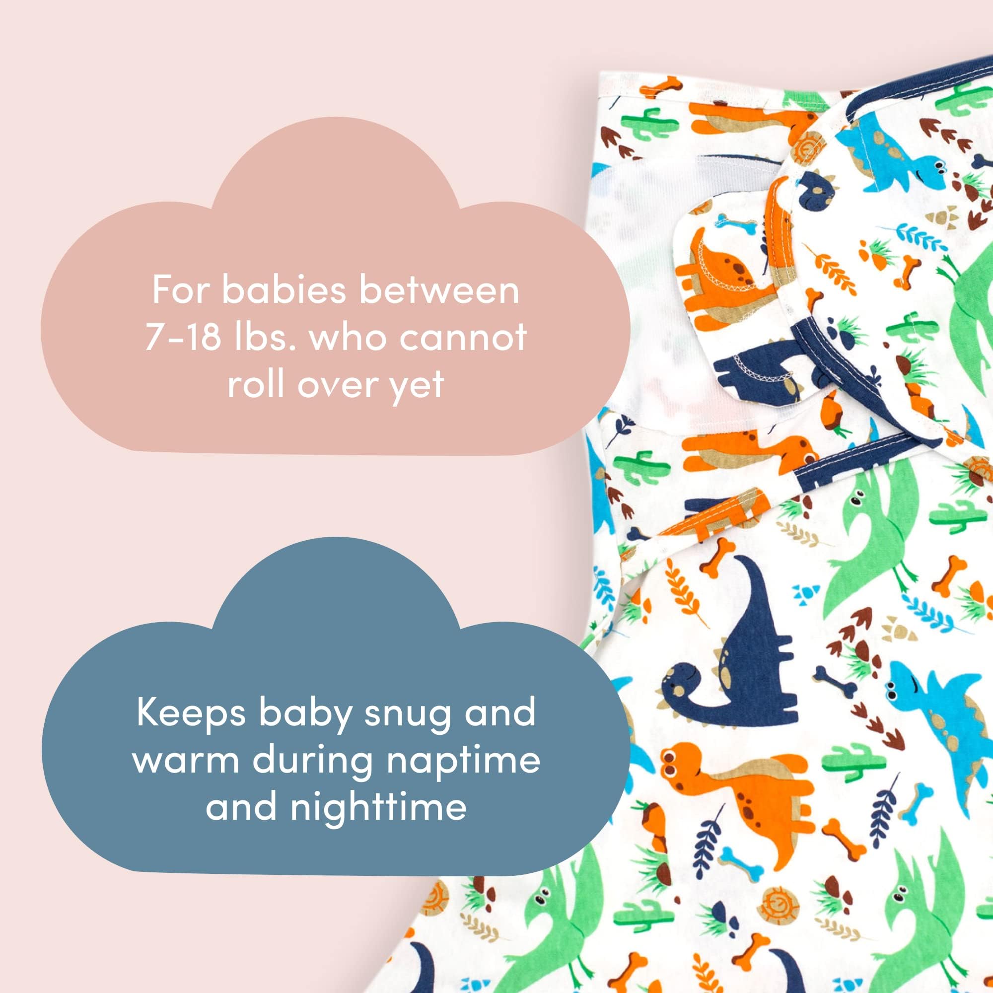 SleepingBaby Zippy Swaddle breathable material—promotes airflow as baby moves