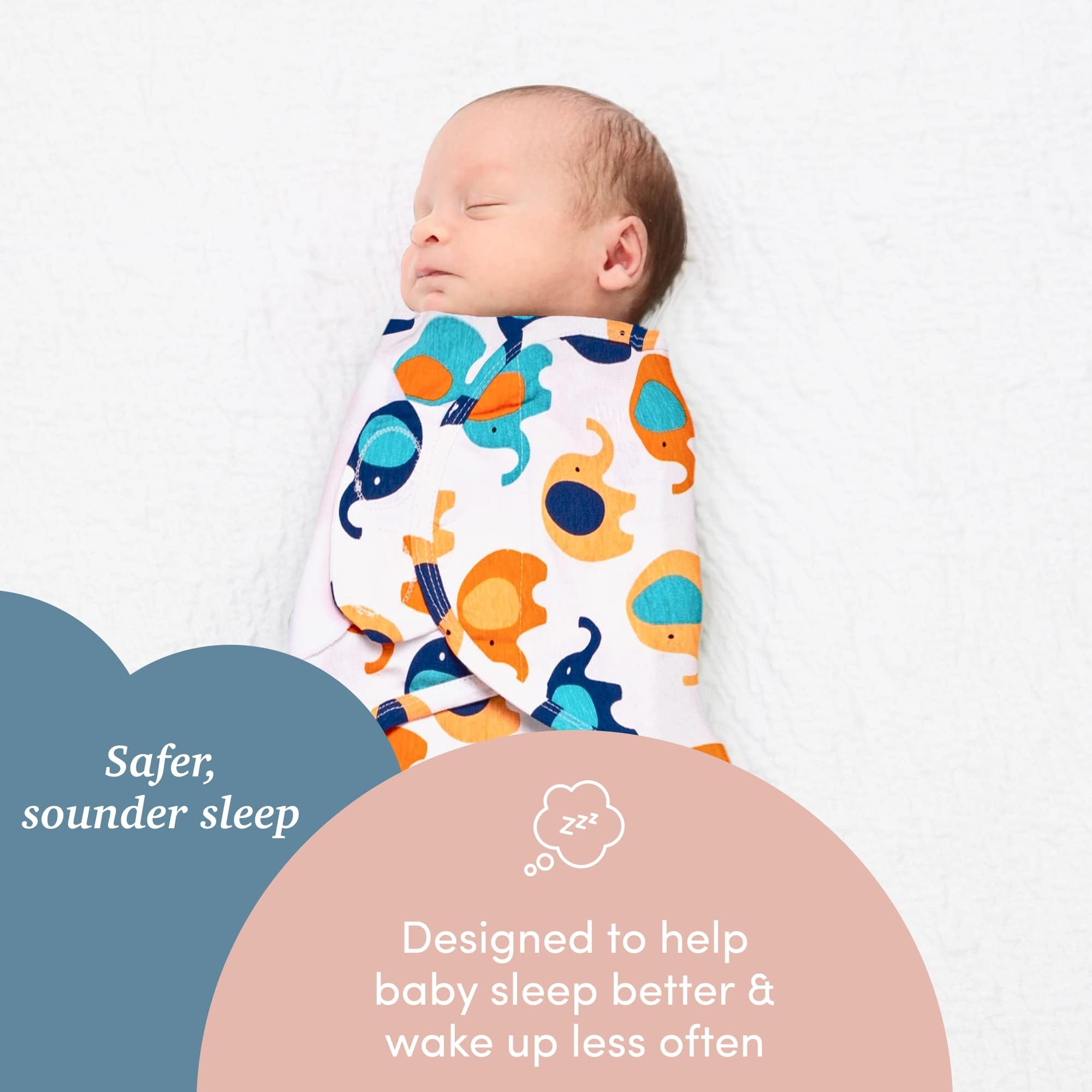 SleepingBaby Zippy Swaddle wearable blanket provides cozy coverage for safe, snug sleep.