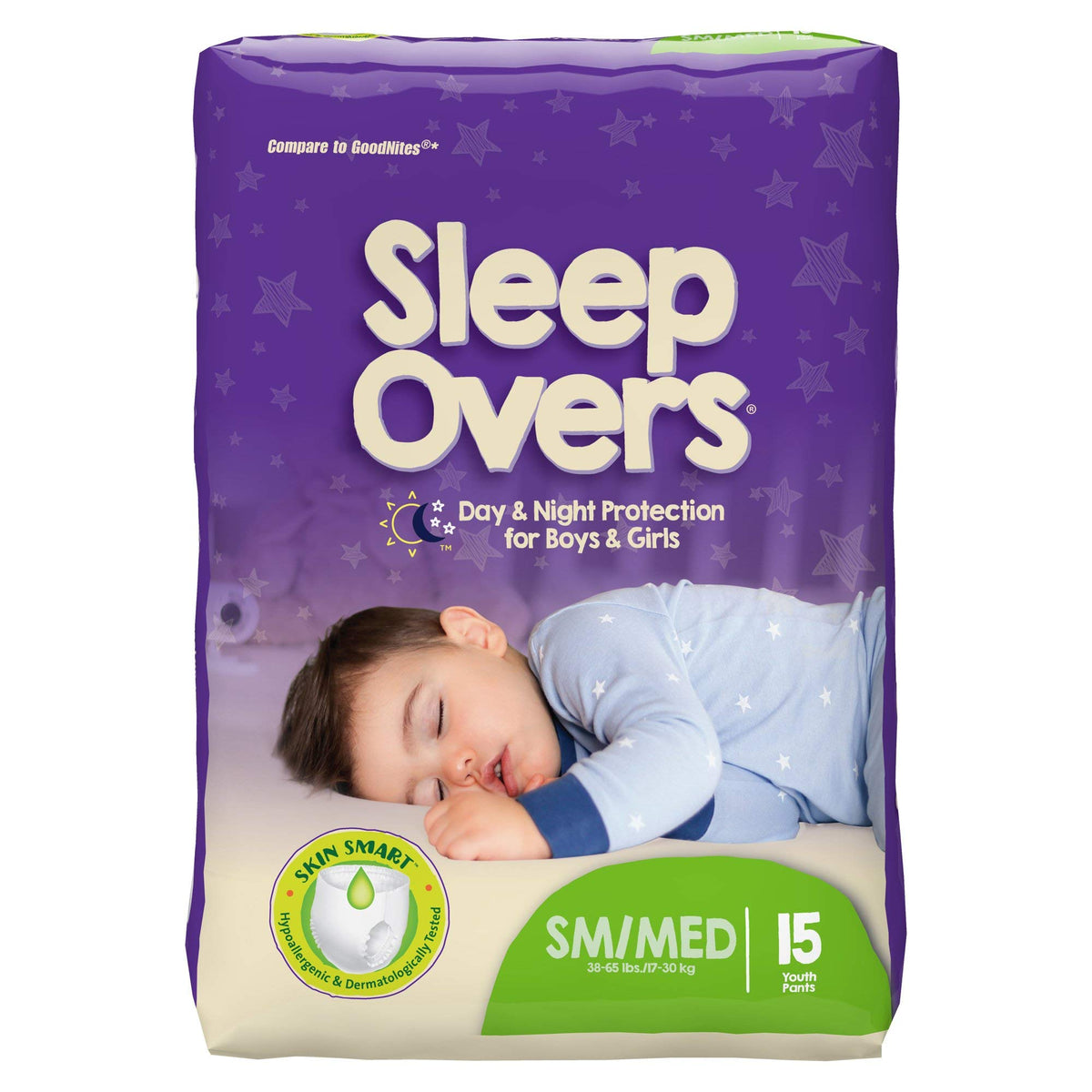 Sleepovers Youth Pants CASE/60 with soft elastic waistband for nighttime comfort.
