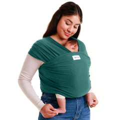 Sleepy Wrap close-to-heartbeat cuddle promotes soothing comfort.