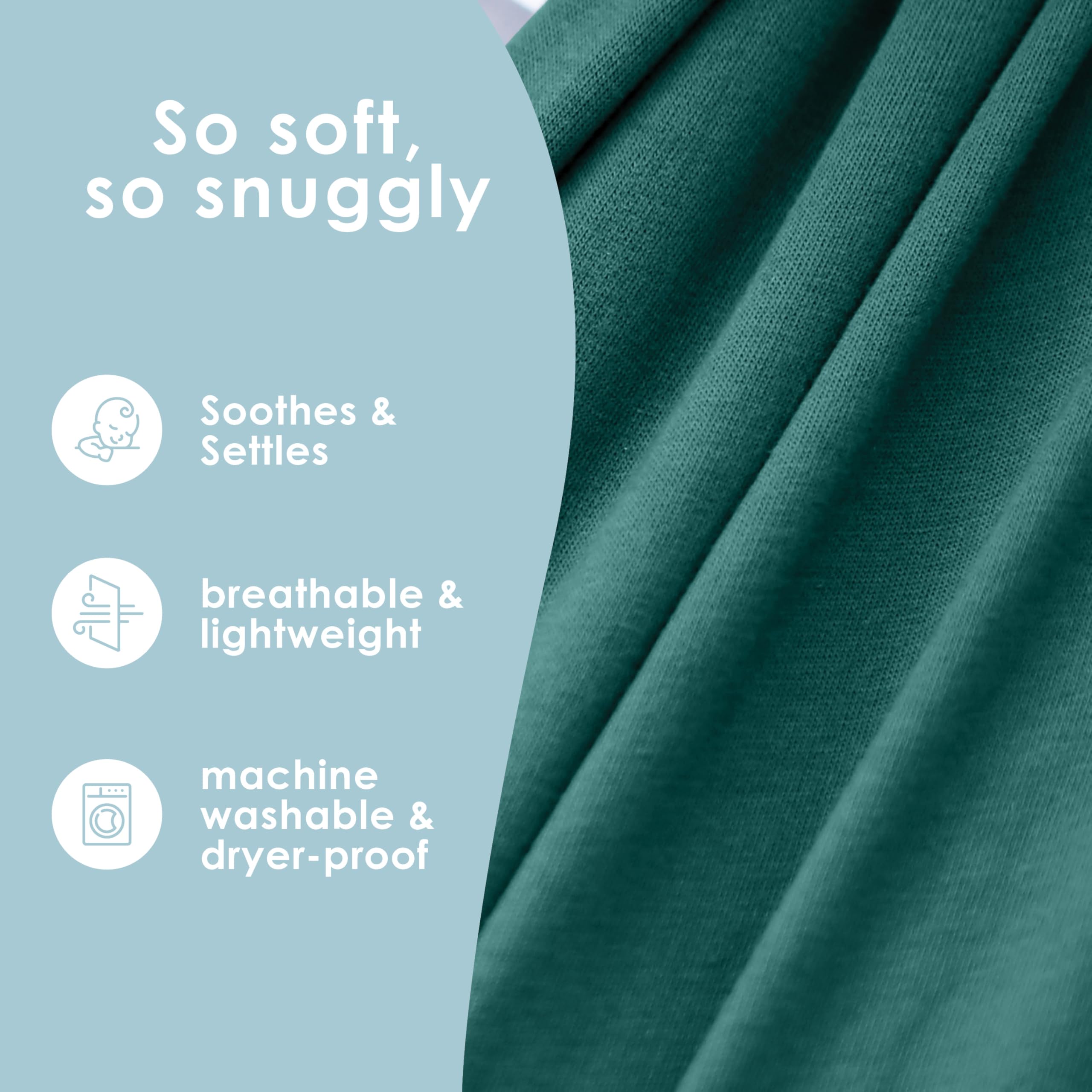 Sleepy Wrap portable and lightweight carrier for easy on-the-go use.