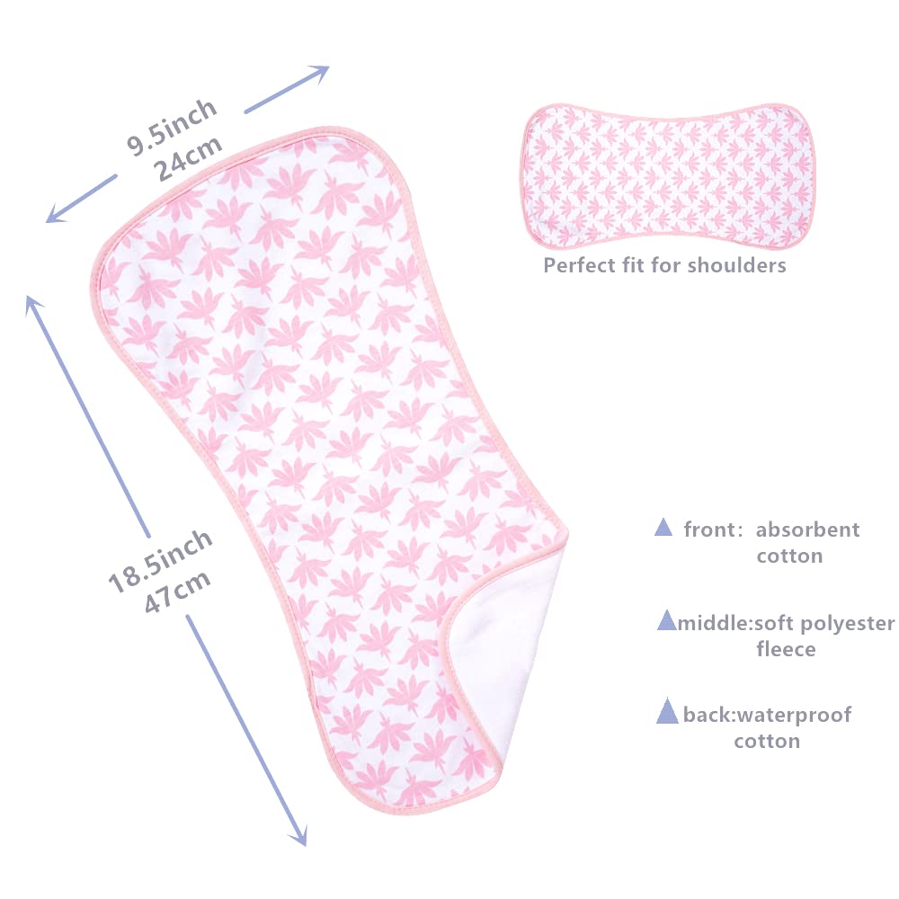 Sleepyturtle cotton burp cloths offer ultra-soft protection for baby's skin.