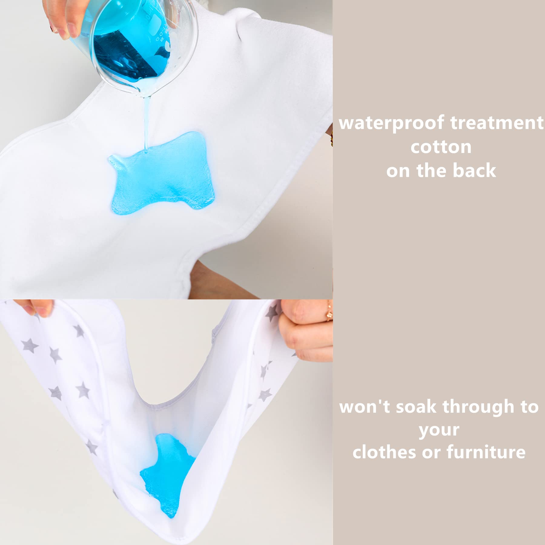 Sleepyturtle cute-design burp cloths add style to feeding time.