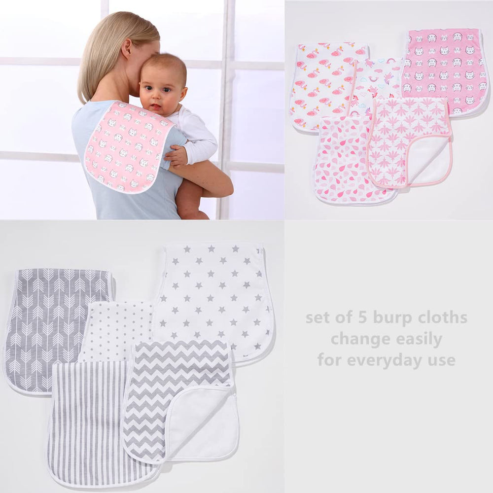 Sleepyturtle gift-ready burp cloths pack for new parents.