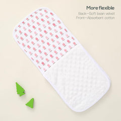 Sleepyturtle 5-pack burp cloths offer generous coverage for mealtime messes