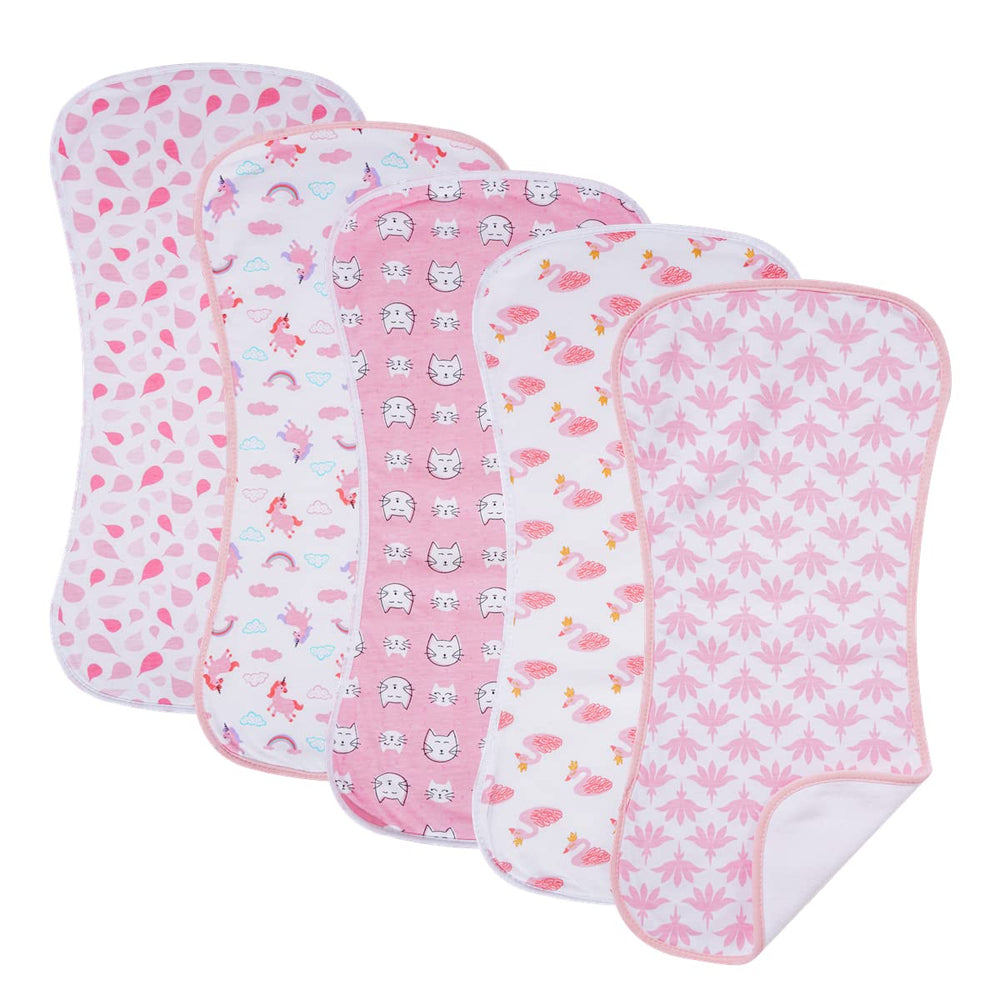 Sleepyturtle waterproof burp cloths protect clothing during feeds with strong absorption.