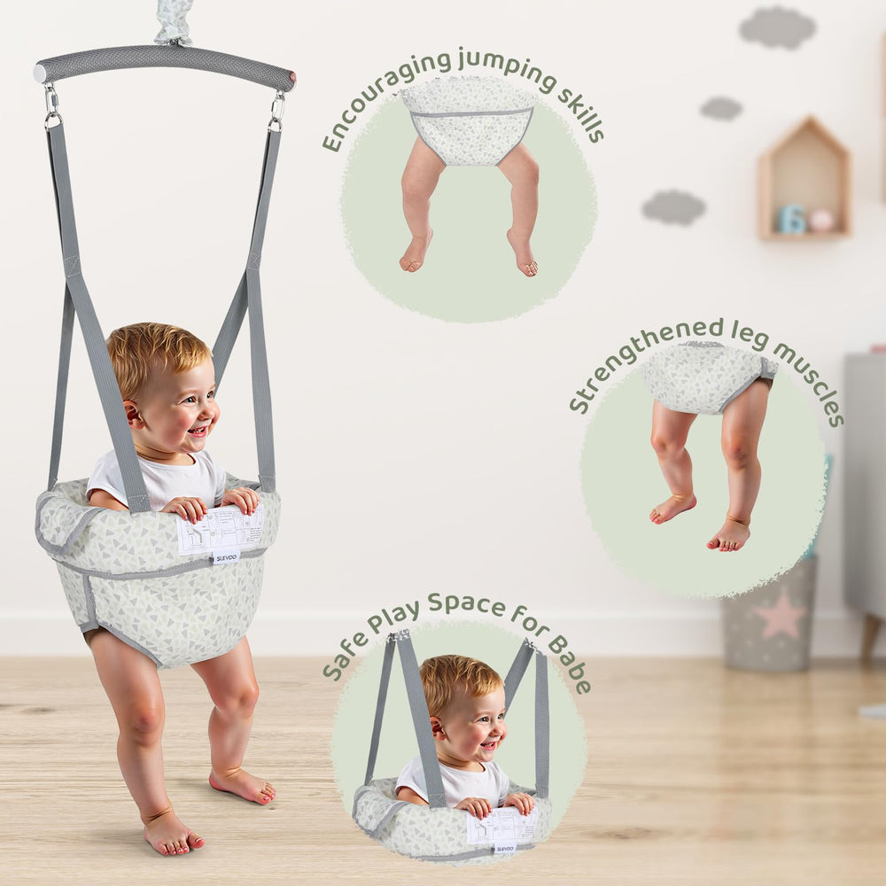 Slevoo Baby Jumper designed for ages 6–12 months for early movers.