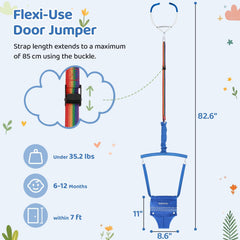 Slevoo adjustable strap ensures a snug fit for growing babies.