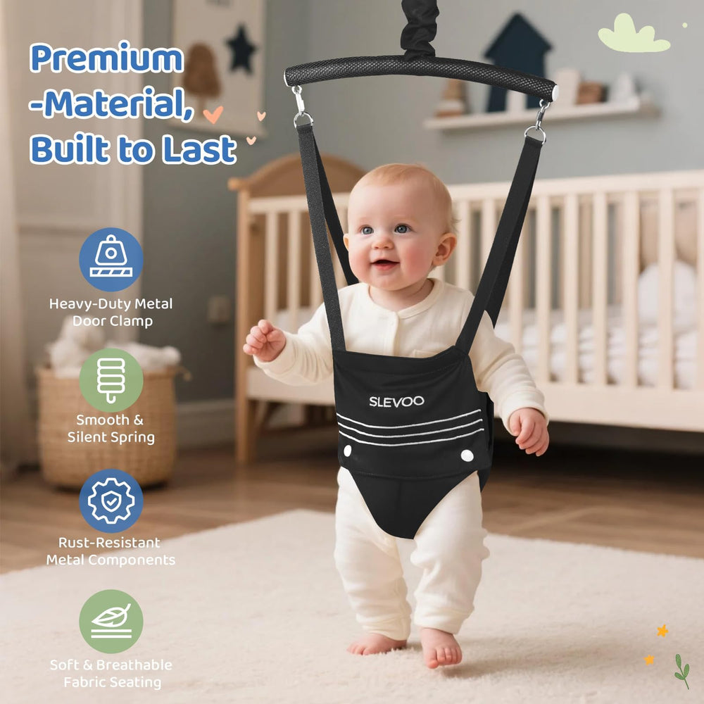 Slevoo Baby Jumper safe-bounce mechanism supports calm, enjoyable play.