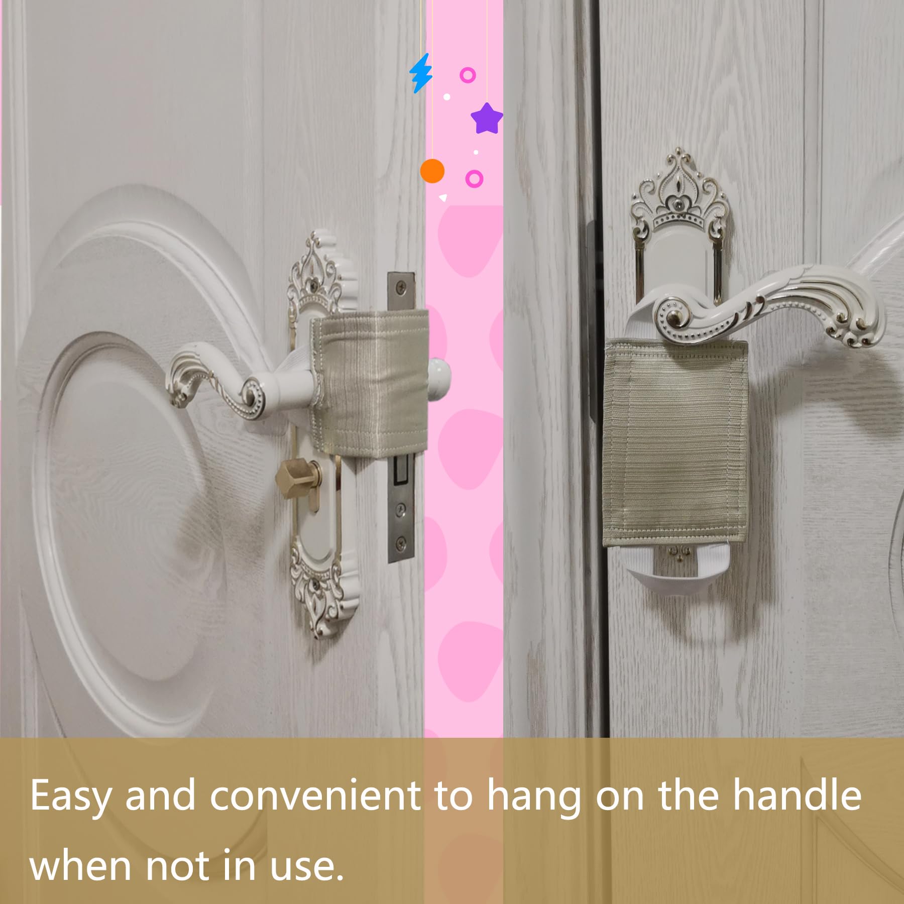 Compact SLIFEOW cushion sized 4.1 by 3.1 inches on door edge