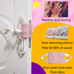 4.1 by 3.1 inch SLIFEOW latch cover on interior door.