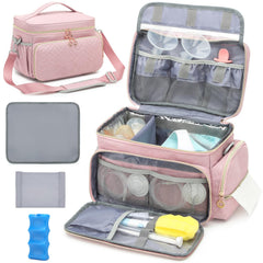 SLINRKE breast pump bag S1/S2 open design for easy on the go access.