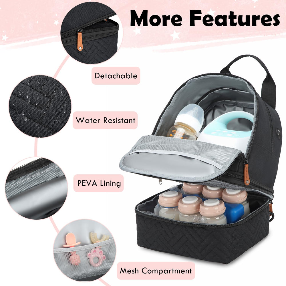 SLINRKE Spectra bag back pocket secures valuables during travel.