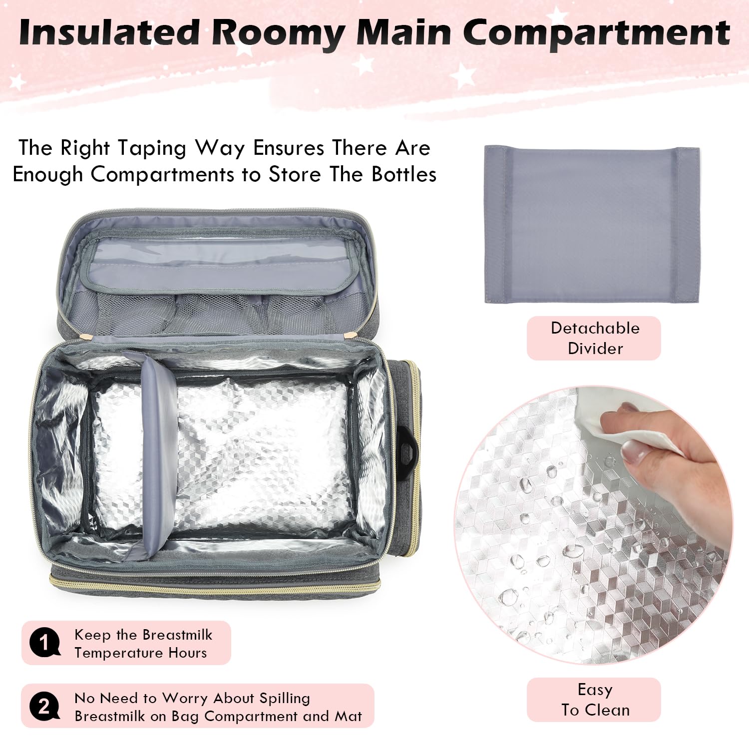 SLINRKE Spectra bag waterproof liner eases cleaning after use.