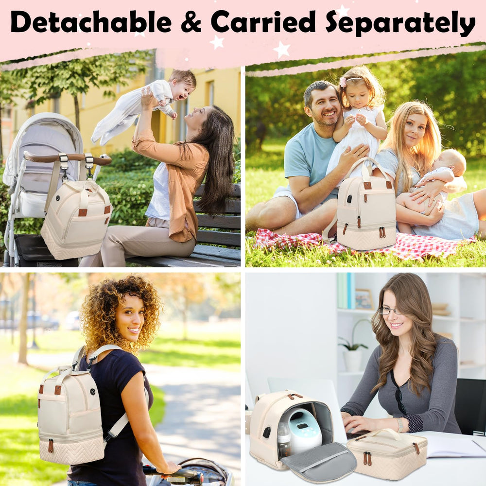 SLINRKE removable shoulder strap offers flexible carrying options for commuting.