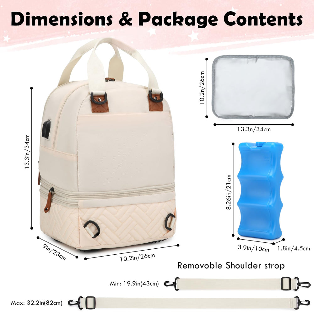SLINRKE bag in travel mode makes pumping discreet and convenient on the go.