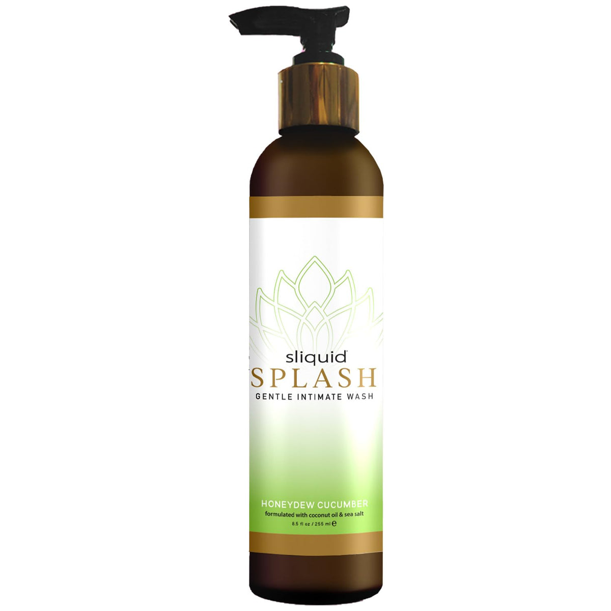 Sliquid Balance Splash Honeydew Cucumber bottle for gentle, pH-balanced cleansing.
