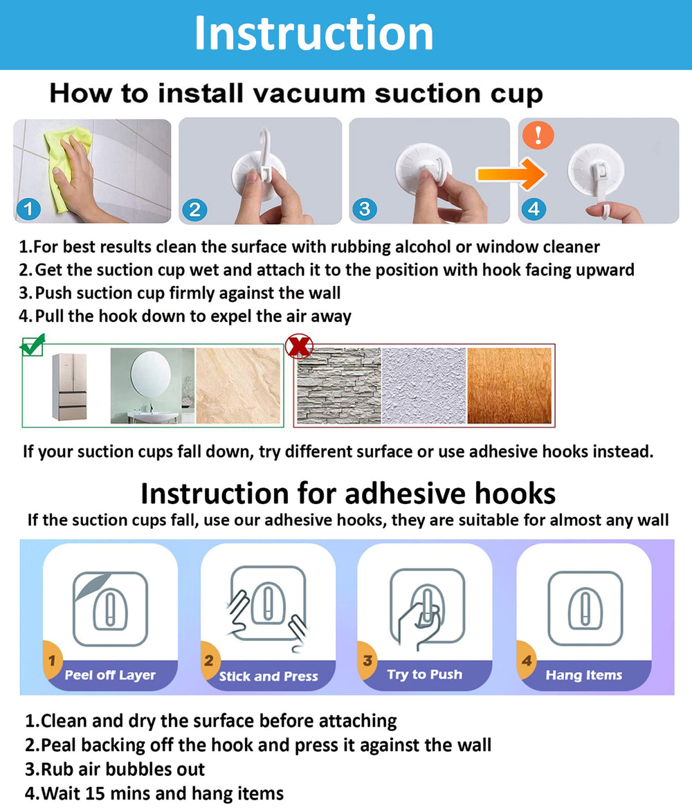 Slonser adhesive wall hooks offer tool-free setup for flexible placement.