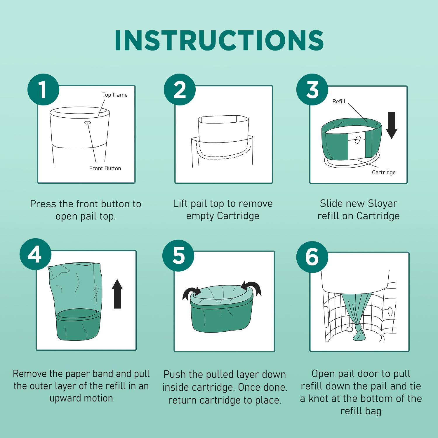 SLOYAR large-capacity bags hold up to 1740 newborn diapers