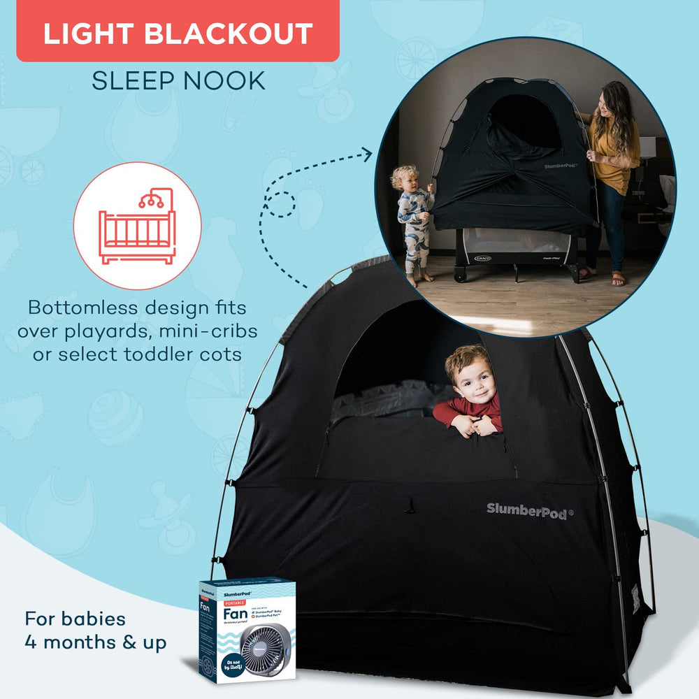SlumberPod fan pockets for air circulation