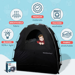 SlumberPod monitor pocket for quick checks during naps
