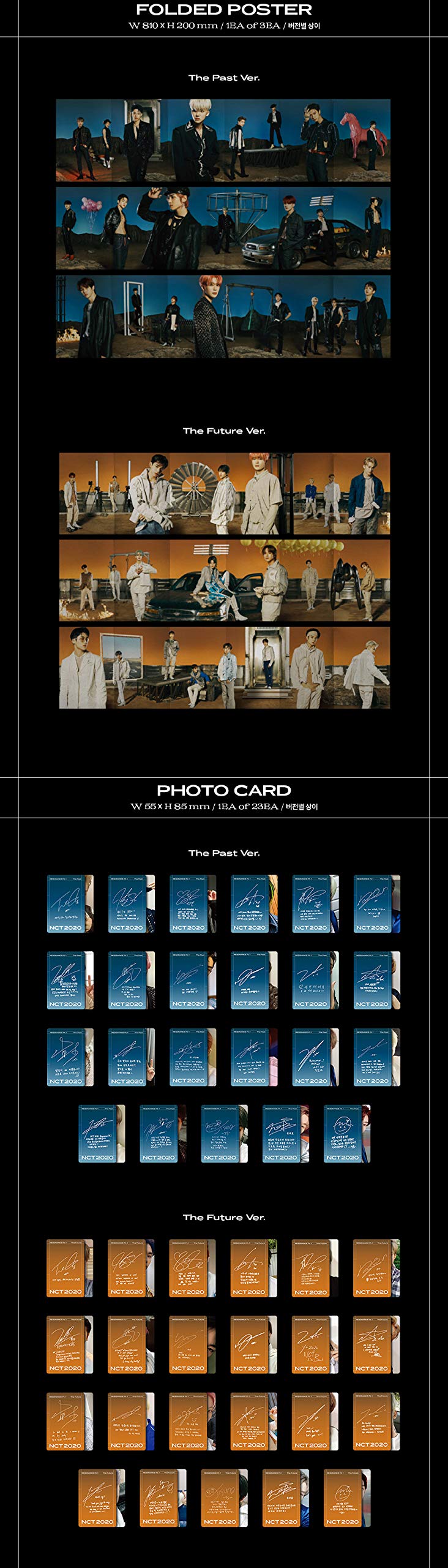 SM Ent NCT RESONANCE Pt.1 special yearbook card limited insert