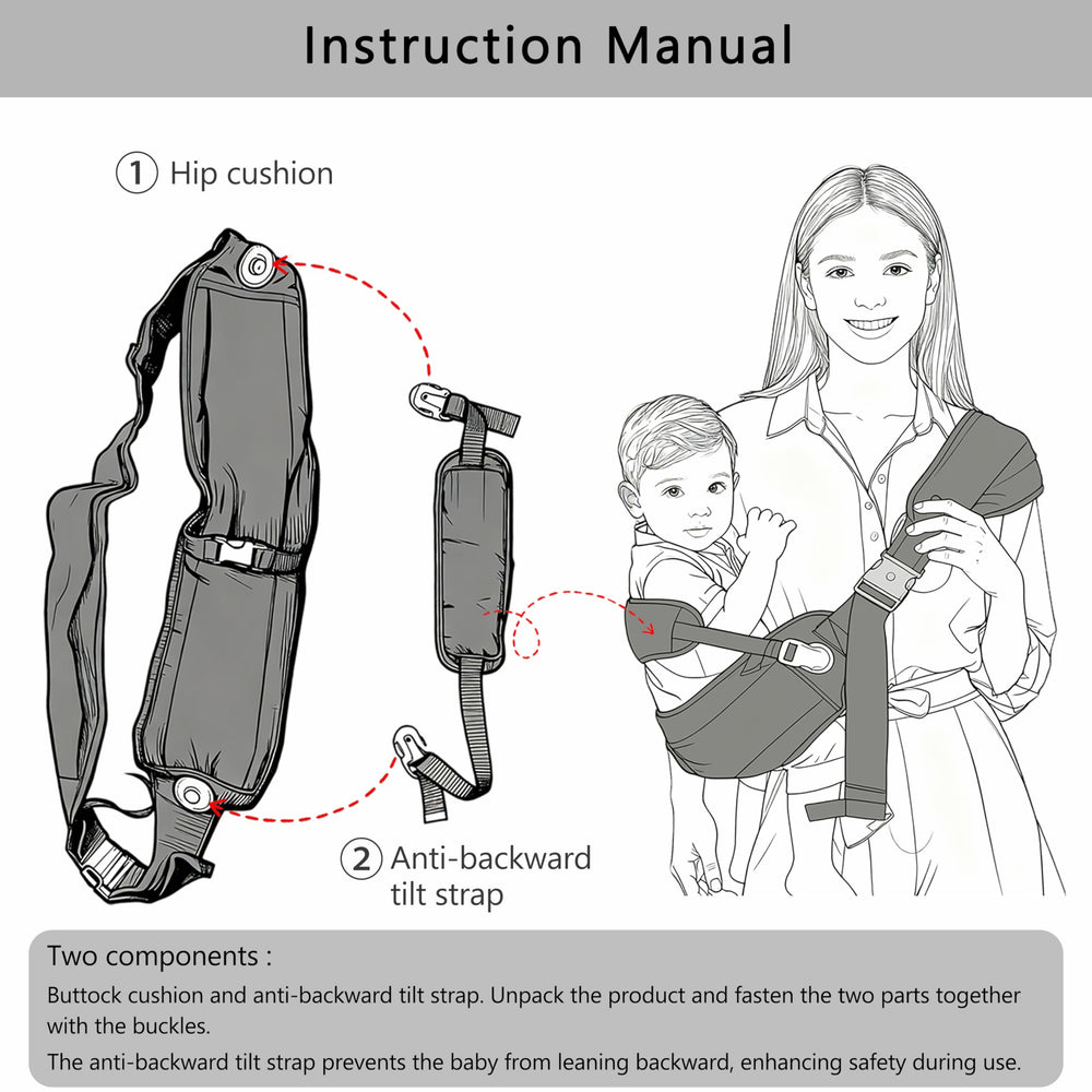 Smanlia lightweight sling for grab-and-go carrying
