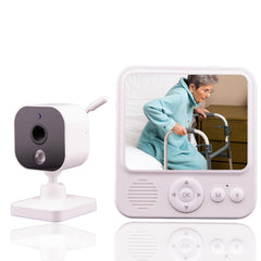 Smart Caregiver video monitor portable view for unobtrusive elderly supervision around the home.