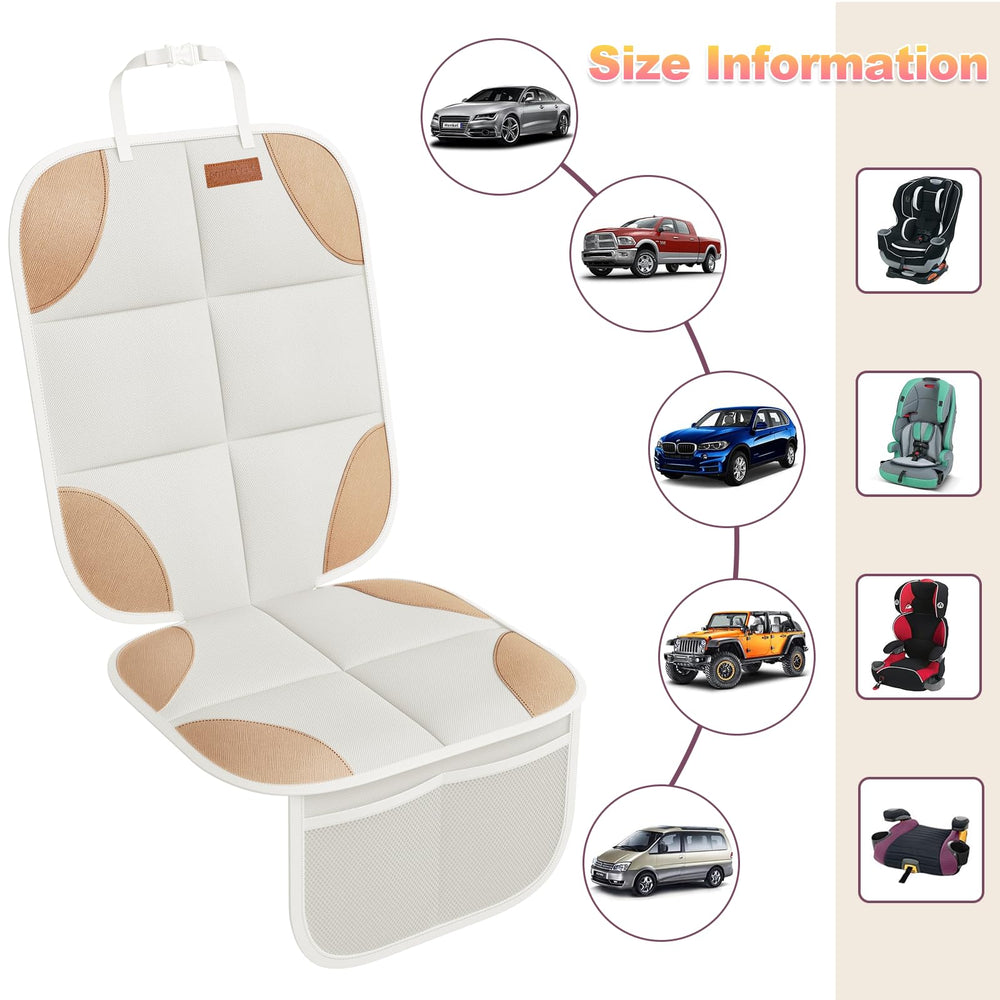 Premium 600D fabric protects leather and fabric seats