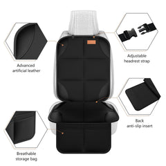 SMART ELF seat protector with thick padding adds comfortable ride for passengers.