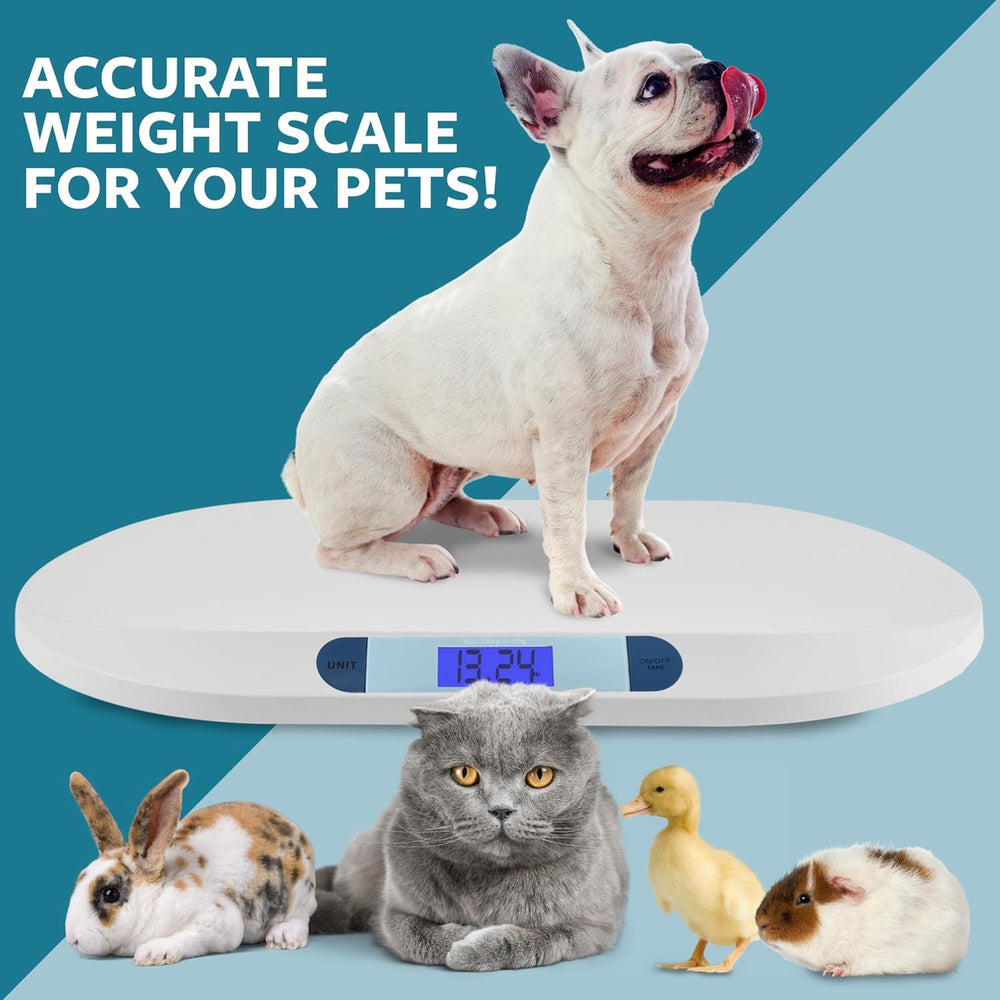 Smart Weigh Digital Pet Scale shows puppy weight display for easy growth checks.