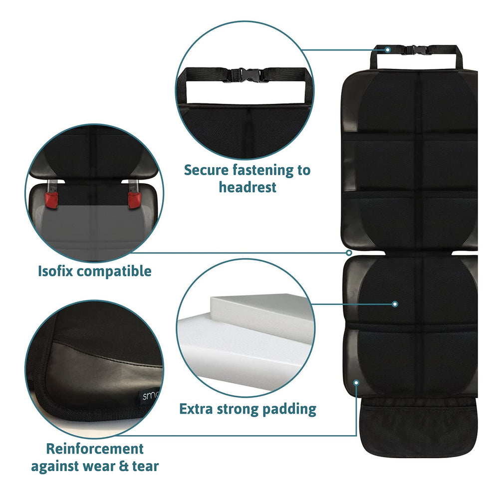 Smartpeas padding detail shows thick 0.4 inch cushioning for child comfort.