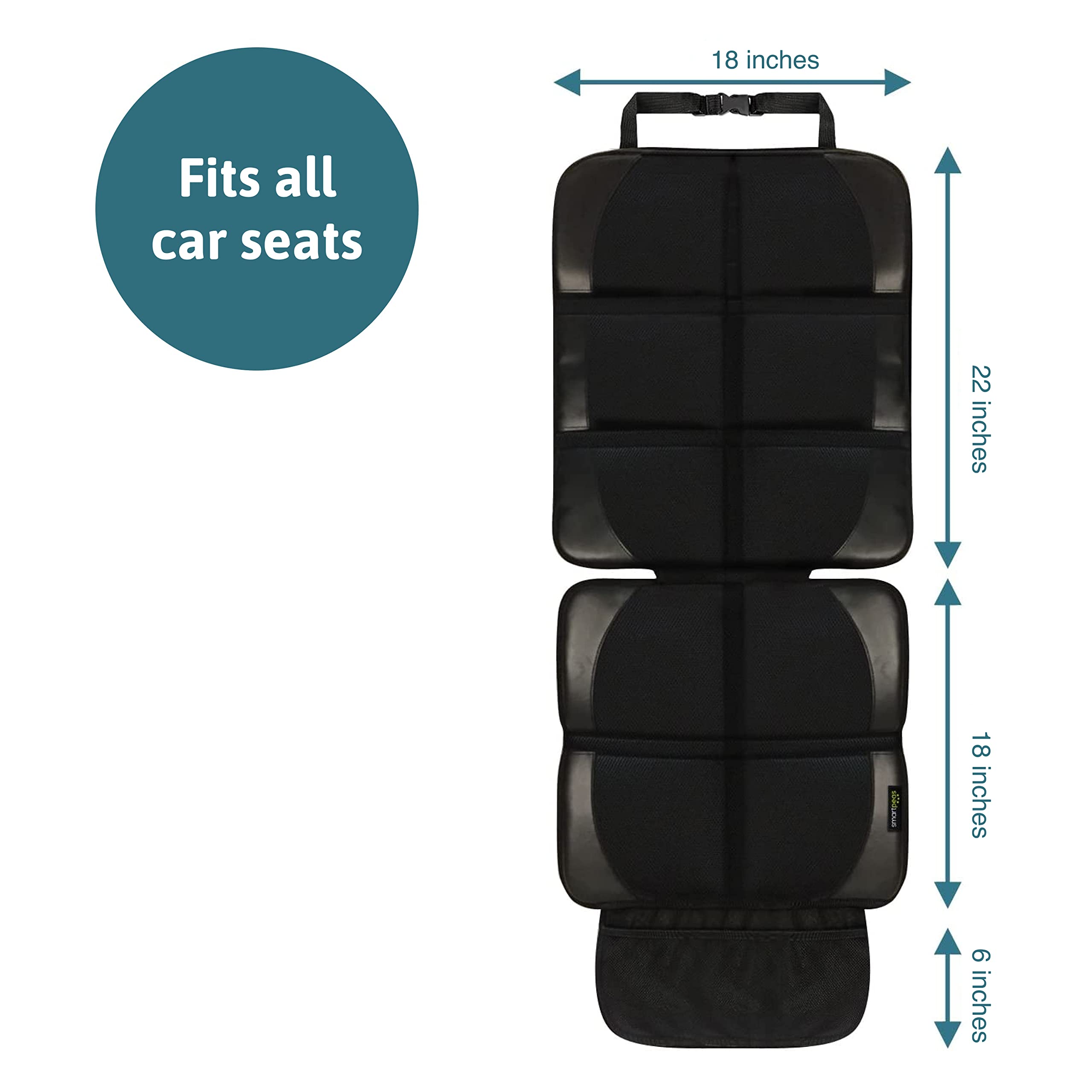 Smartpeas two-pack protects rear seats and backrests during trips.
