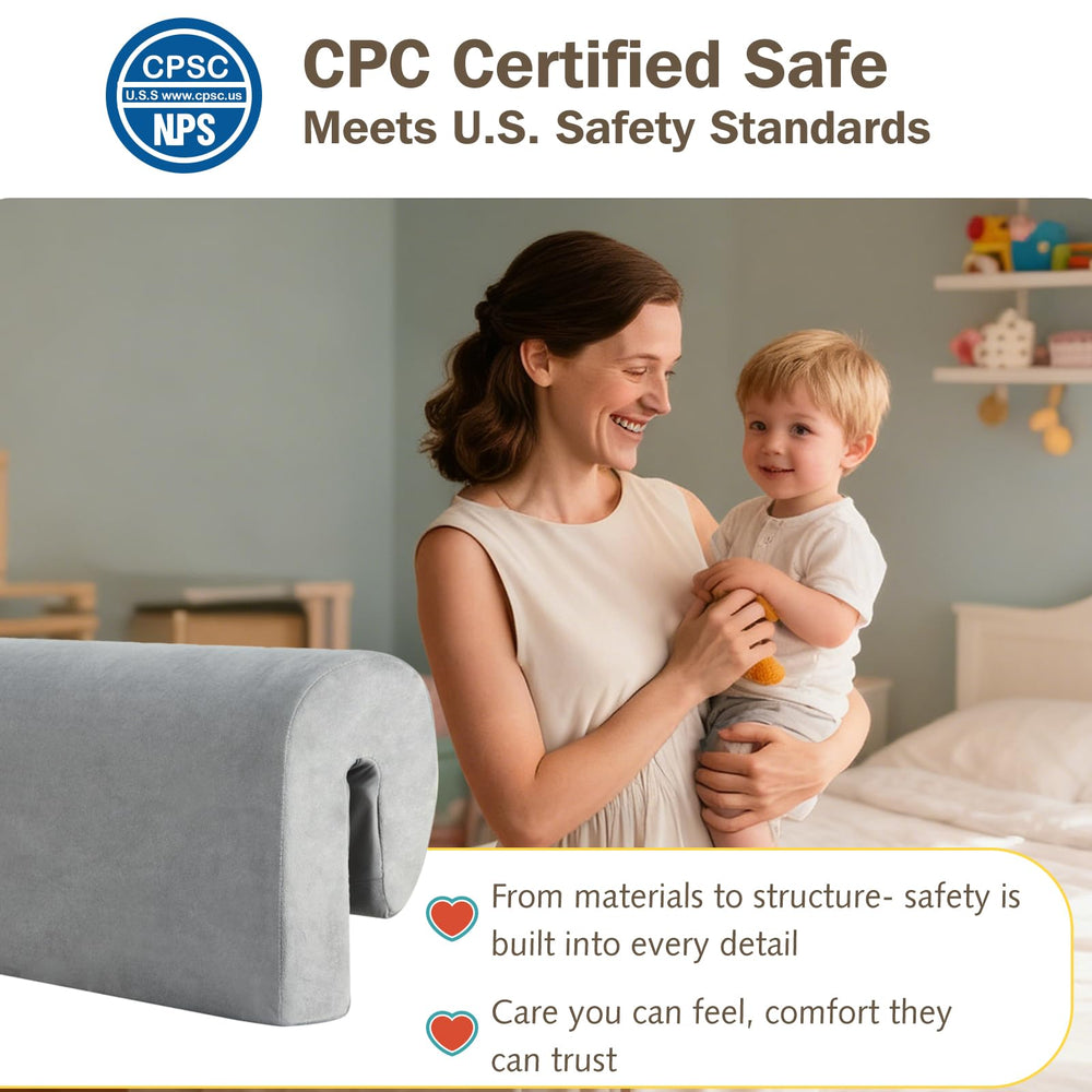 Smashier 3ft bed rail padding installed for extended protection and improved guard height.