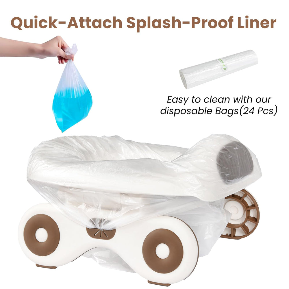 Smashier disposable liners offer easy cleanup without scrubbing.