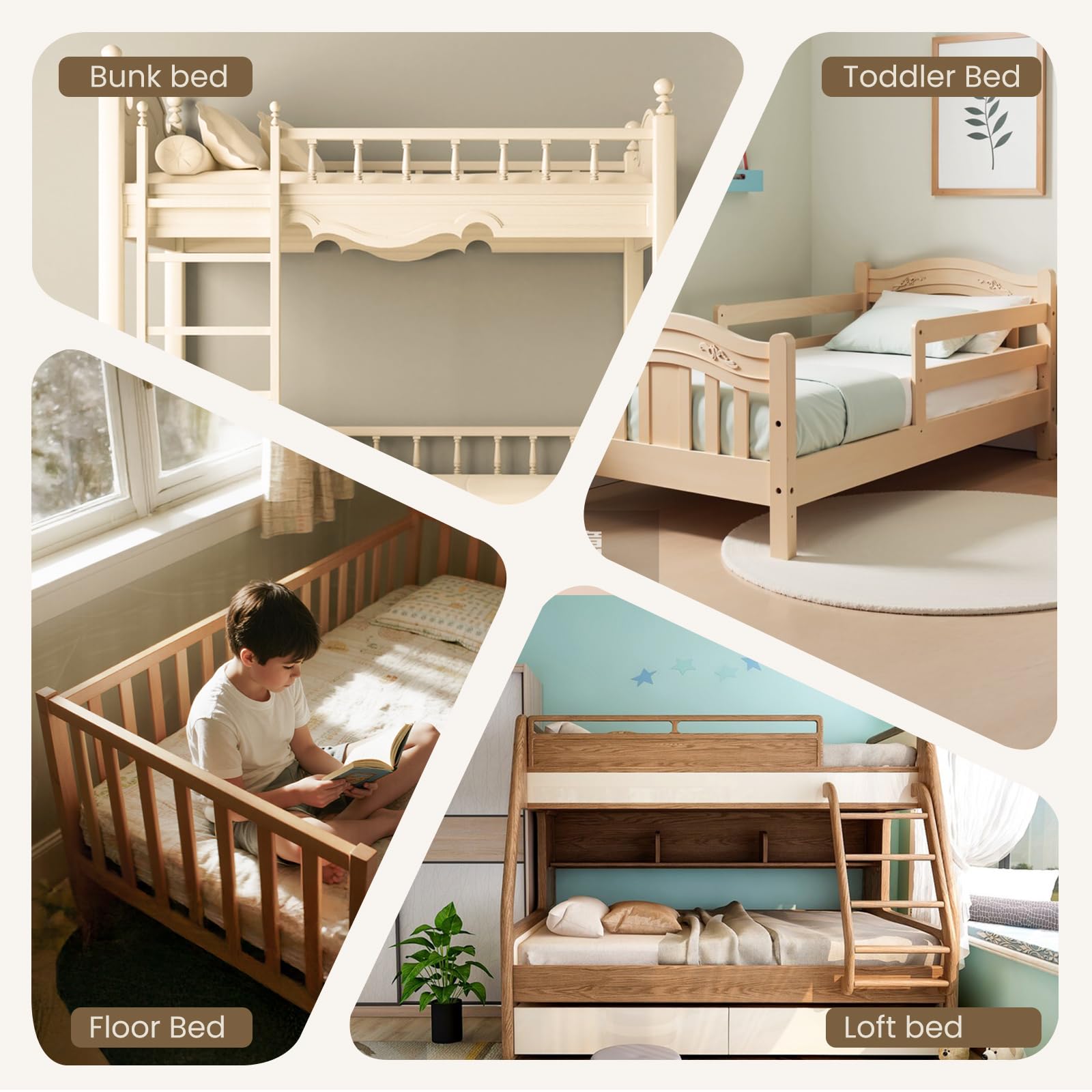 Flexible-slot design of Smashier bumper suits multiple bed types
