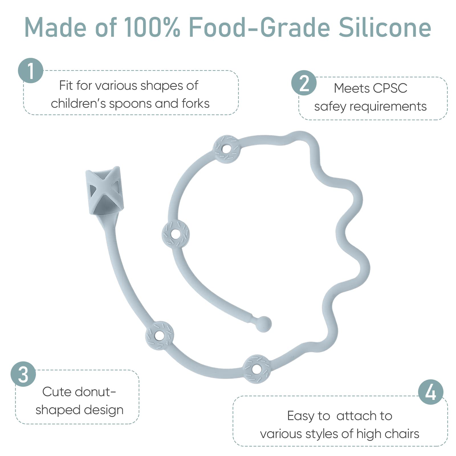 SMAutoLife keeps utensils off the floor for tidy mealtimes.