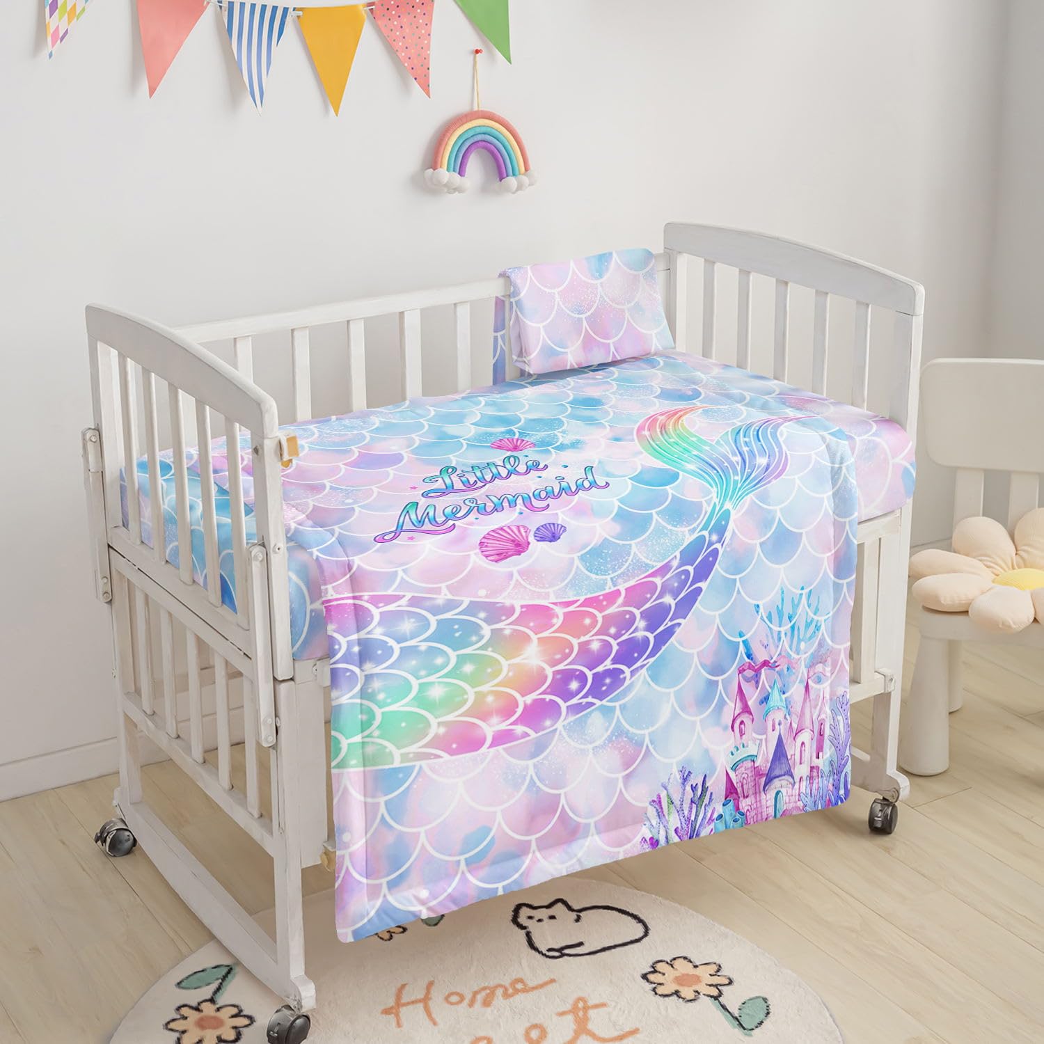 Smell Sunshine fitted sheet for crib 28x52+8 delivers snug fit and breathable comfort.