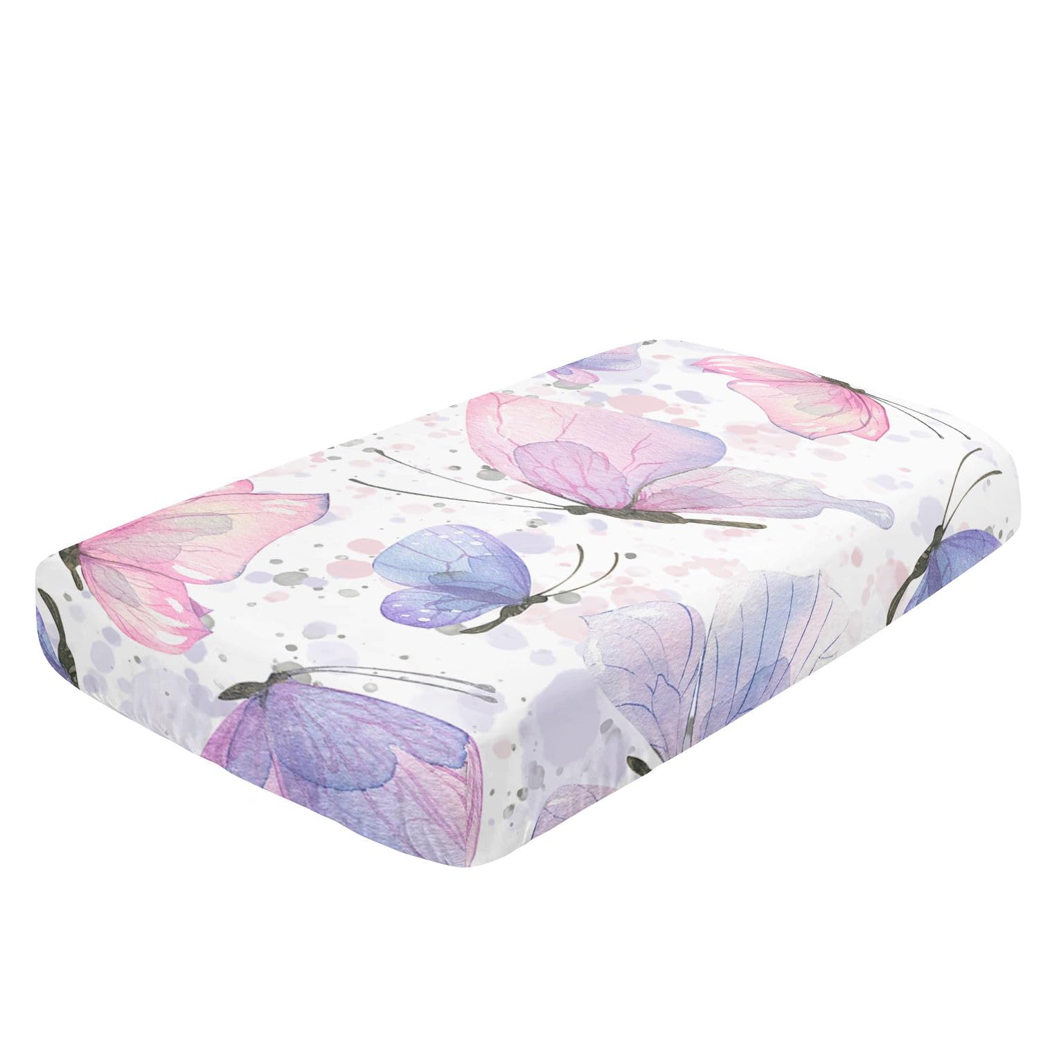 Smell Sunshine Butterfly-2 crib bedding set showcased from multiple angles for shoppers.