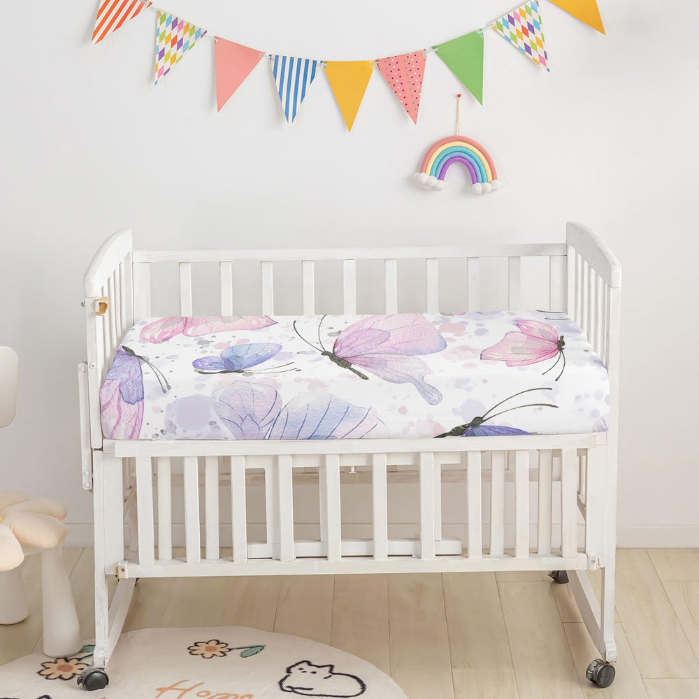 Smell Sunshine Butterfly-2 gradient nursery decor enhances the baby’s room vibe.