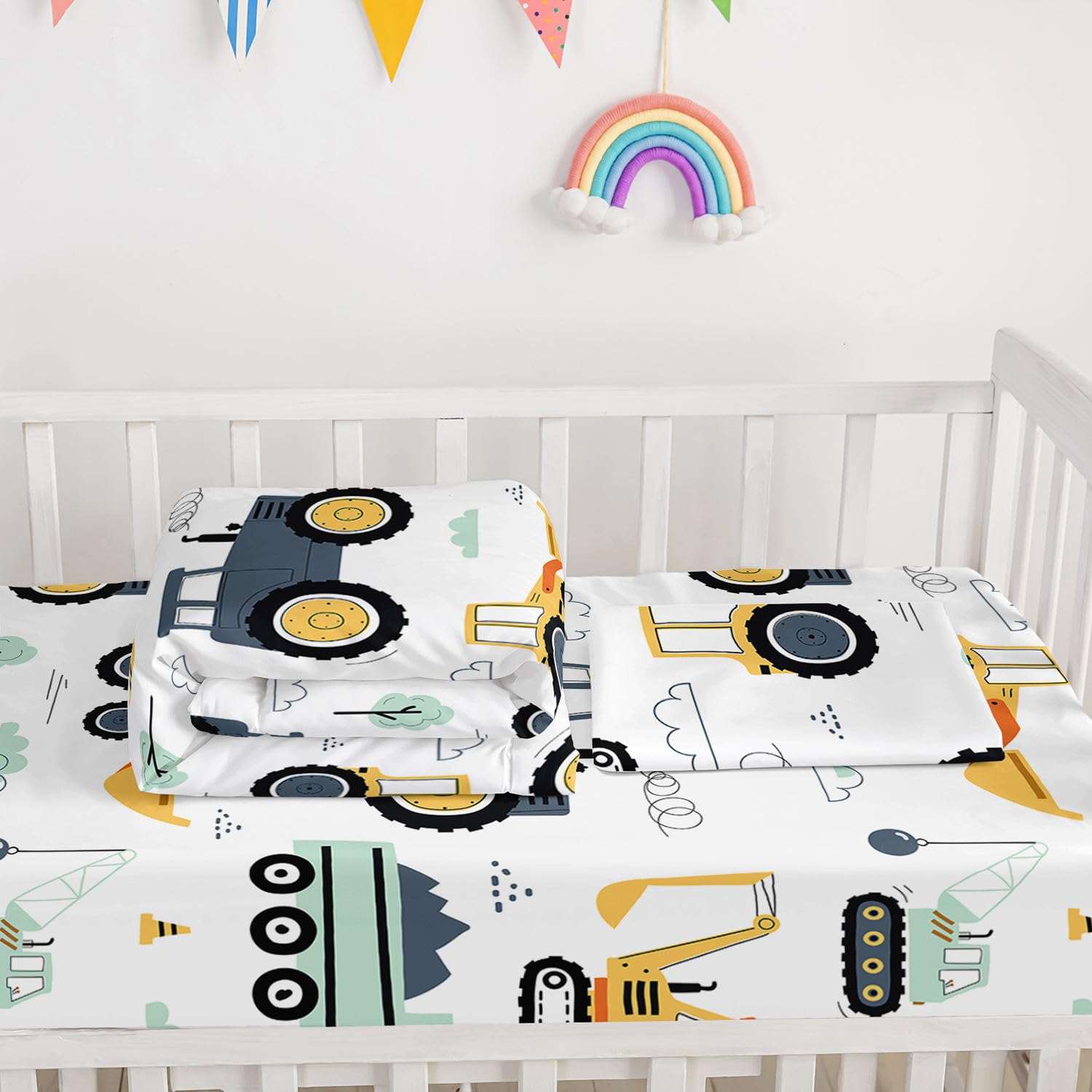 Smell Sunshine crib skirt adds a neat finish to cribs
